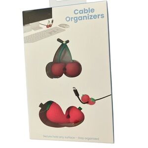 Red Cherry Cable Organizers - 2 Pack